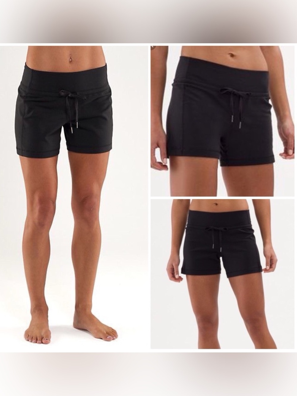 Lululemon Knock Out Short Black Size 8